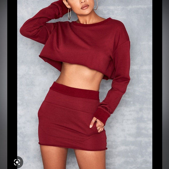 Mistress Rocks ‘Angel Cake’ Raspberry Sweatshirt Two Piece Set - Picture 5 of 8